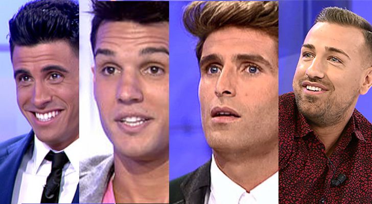 Noel, Santana, Efrén y Rafa Mora en 'Mujeres y hombres y viceversa'