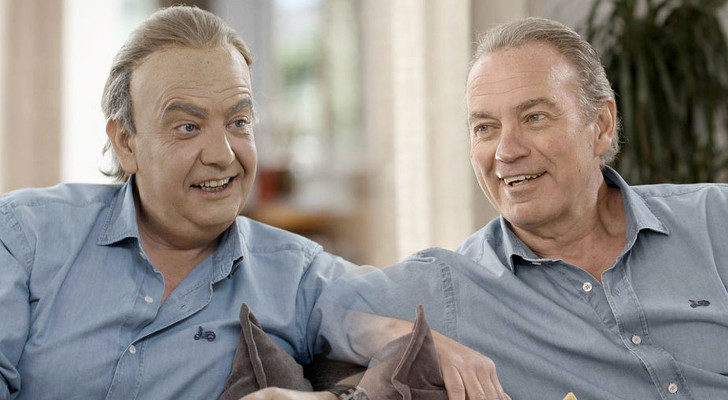 Bertín junto a su imitador