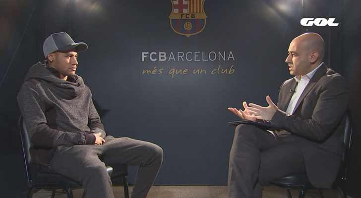 Ricardo Rosety entrevista a Neymar en Gol