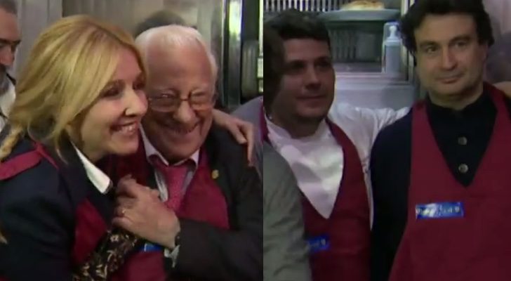Cayetana Guillén y Pepe Rodríguez junto al Padre Ángel en 'Más vale tarde' de laSexta