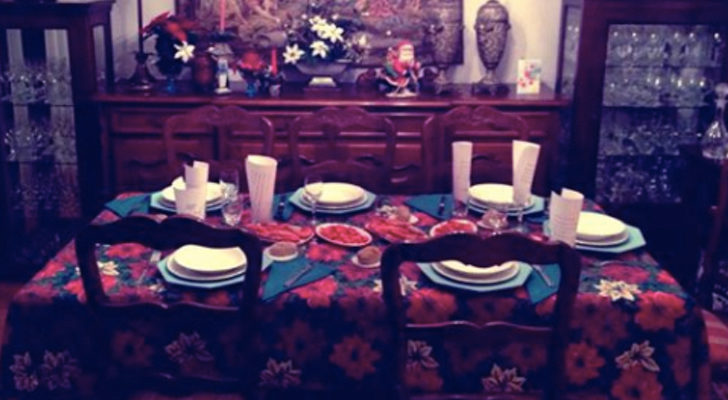 Fotografía publicada en el Facebook de Miguel donde afirma que le &quot;encanta la Navidad&quot;