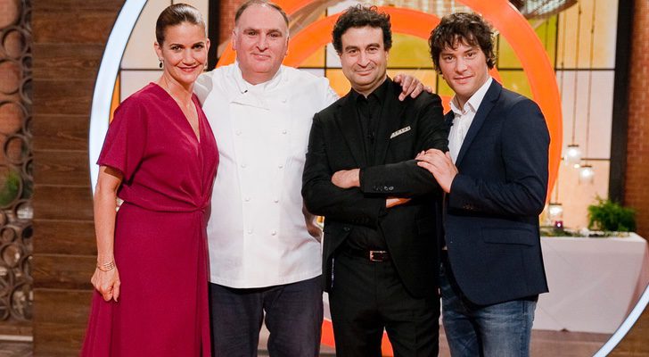 El jurado y el chef José Andrés en la final de 'MasterChef Celebrity'