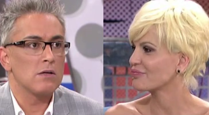 Kiko Hernández y Bárbara en el plató de &#39;Sálvame Deluxe&#39;