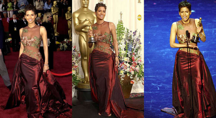 Este vestido trajo buena suerte a Halle Berry en los Oscar