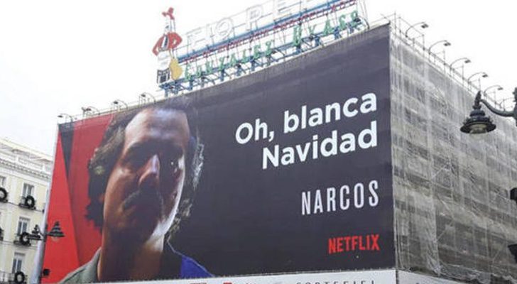 El polémico anuncio de 'Narcos' en la Puerta del Sol
