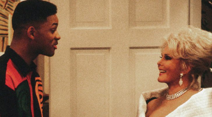 Zsa Zsa Gabor y Will Smith en 'El príncipe de Bel Air'