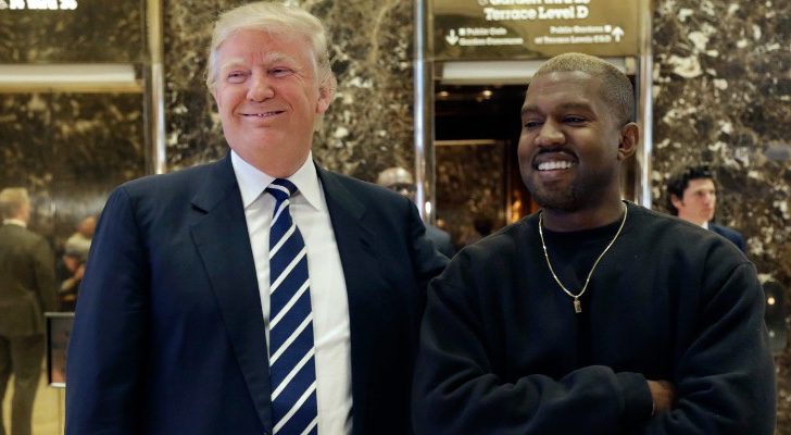Donald Trump y Kanye West en su reunión