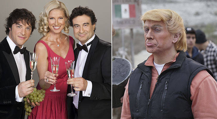 Jordi Cruz, Anne Igartiburu, Pepe Rodríguez y José Motá como Donald Trump