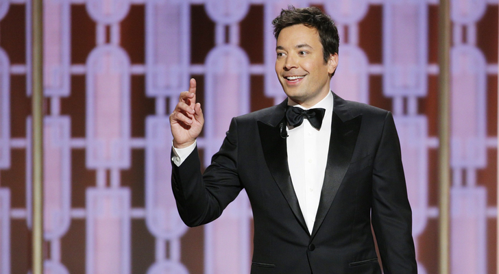 Jimmy Fallon en la apertura de los Globos de Oro 2017