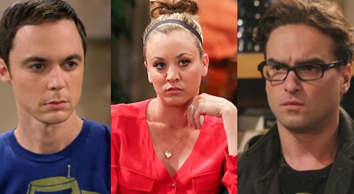 Jim Parsons, Kaley Cuoco y Johnny Galecki en 'The Big Bang Theory'