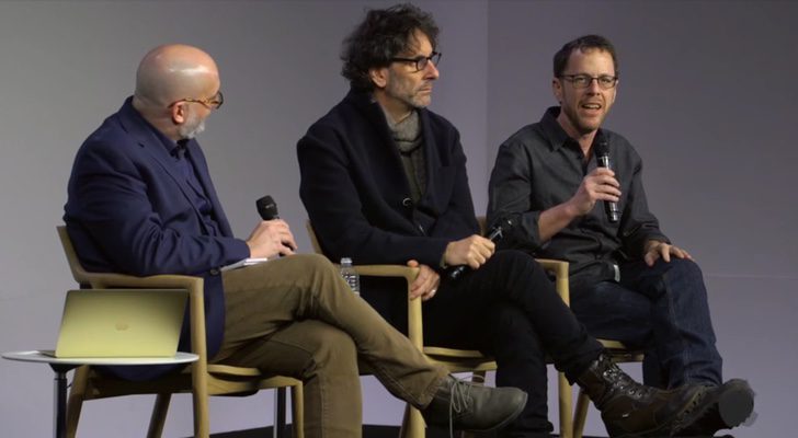 Los hermanos Coen durante un acto