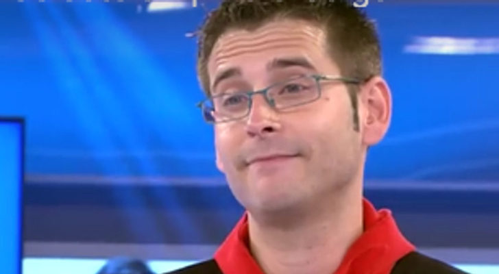 Jesús, a punto de caer por la trampilla de '¡Ahora caigo!'