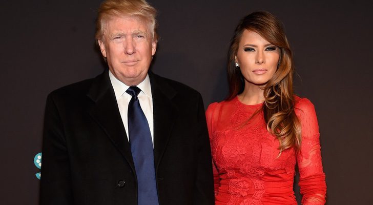 Donald Trump junto su esposa Melania Trump