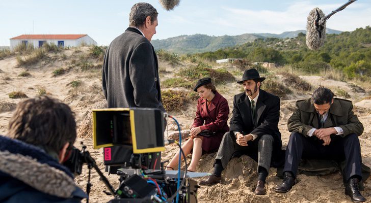Protagonistas de 'El Ministerio del Tiempo' en Peñíscola