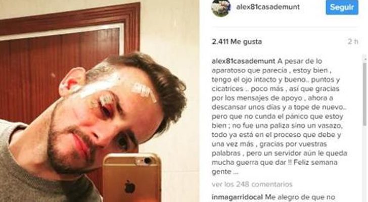 La publicación de Àlex Casademunt en Instagram
