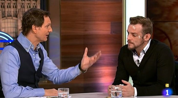 Àlex Casademunt durante la entrevista con Javier Cárdenas