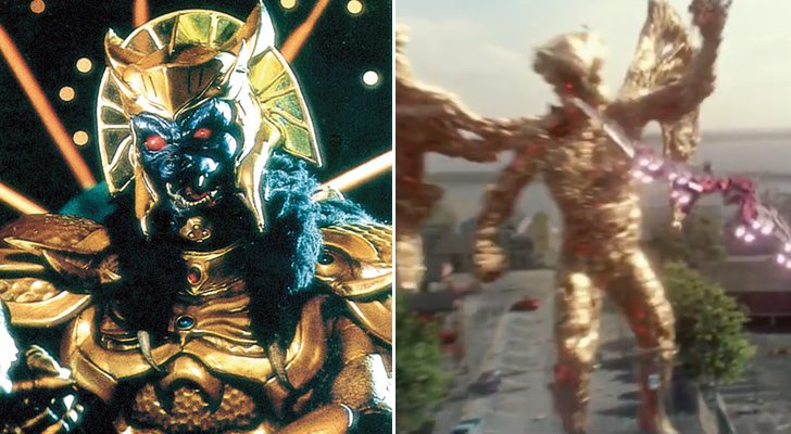 Goldar en la serie y en el reboot de 'Power Rangers'