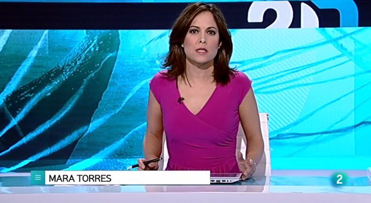 Mara Torres estrenando cambios en 'La 2 Noticias'