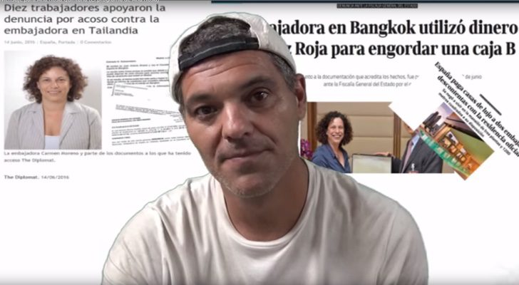 Frank Cuesta en el vídeo protesta
