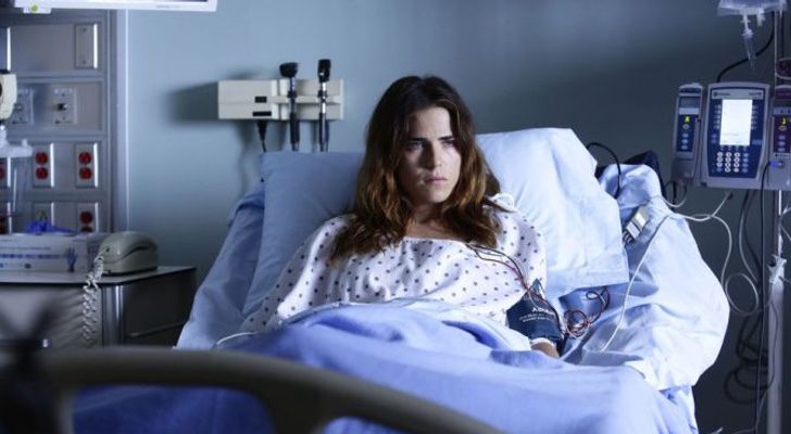 Laurel durante su estancia en el hospital