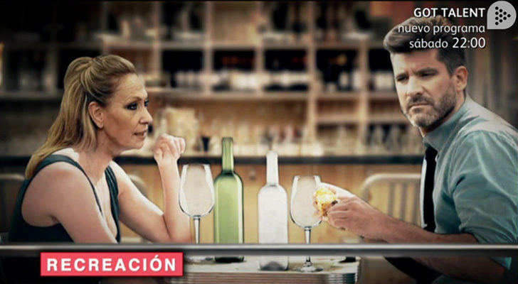Imagen que recreaba el supuesto encuentro entre Rosa Benito y Toño Sanchís en 'Sálvame'