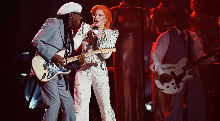 Lady Gaga en la gala de Premios Grammy de 2016