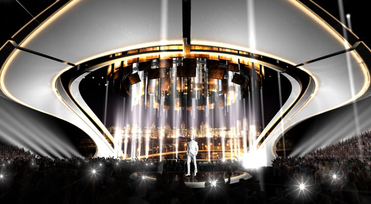 Diseño del espectacular escenario de Eurovisión 2017