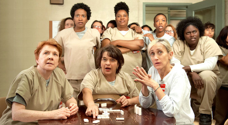 Las actrices de &#39;Orange is the New Black en una escena de la tercera temporada