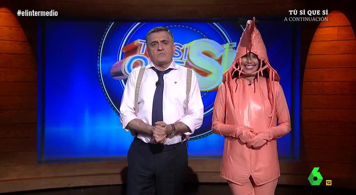 Cristina Pedroche vestida de gamba en 'El Intermedio'