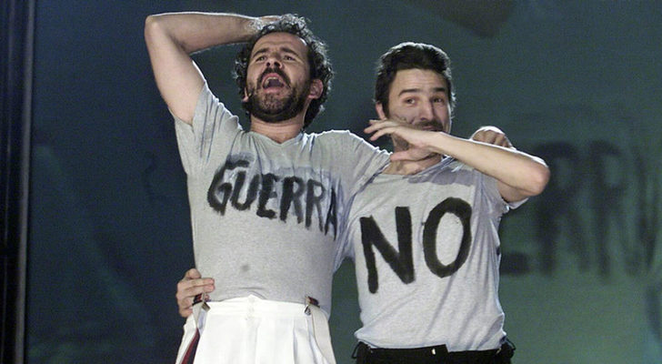Willy Toledo y Alberto San Juan en los Premios Goya de 2003