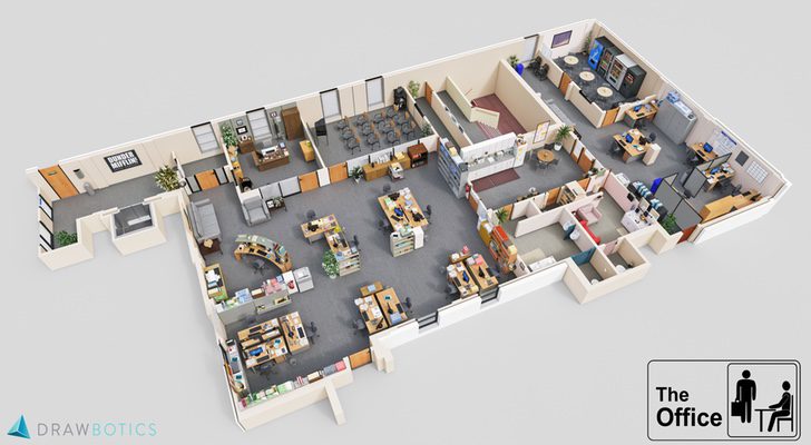 El set de la versión americana de 'The Office', en 3D
