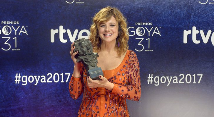 Emma Suárez con el Goya a mejor actriz