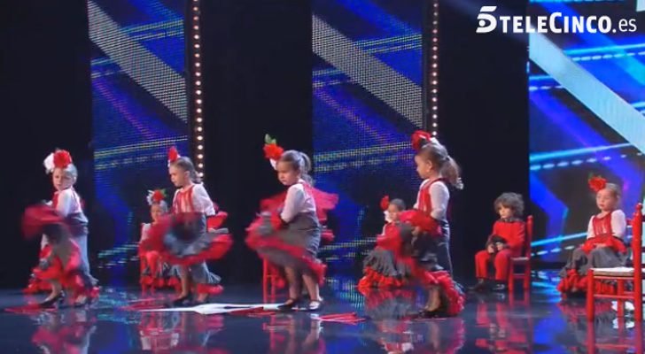 El Grupo Minisolera durante su actuación en 'Got Talent España'