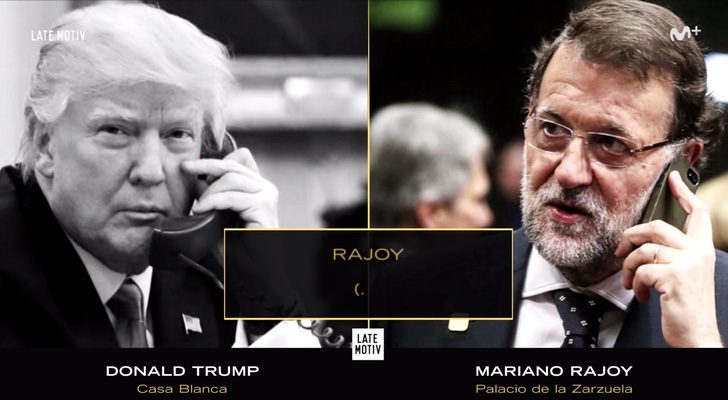 'Late motiv' accedió a la conversación entre Trump y Rajoy