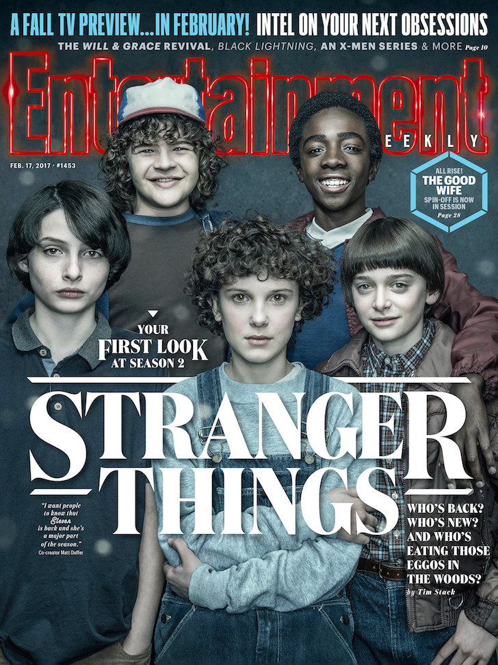 Los chicos de 'Stranger Things' en la portada de Entertainment Weekly