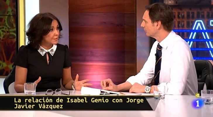 Isabel Gemio durante la entrevista con Javier Cárdenas