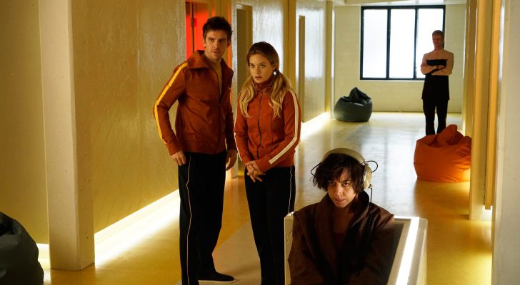 David Haller (Dan Stevens), Syd Barrett (Rachel Keller) y Lenny Busker (Aubrey Plaza) en 'Legion'