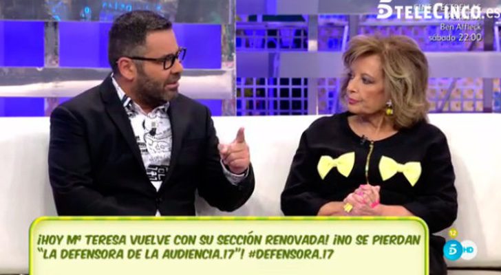 Jorge Javier Vázquez y María Teresa Campos en 'Sálvame'