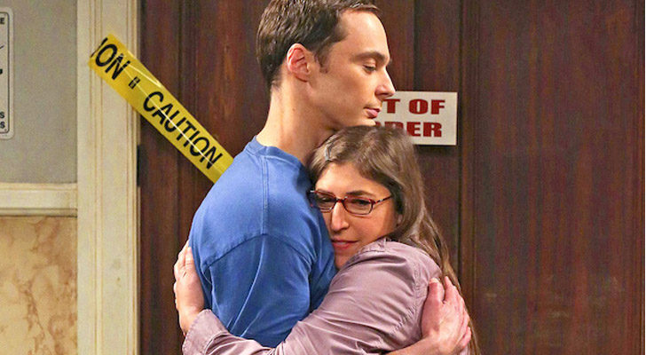 Sheldon y Amy en 'The Big Bang Theory'