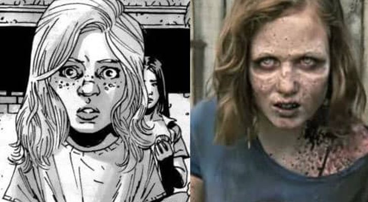 Sophia en los cómics y en la serie de 'The Walking Dead'
