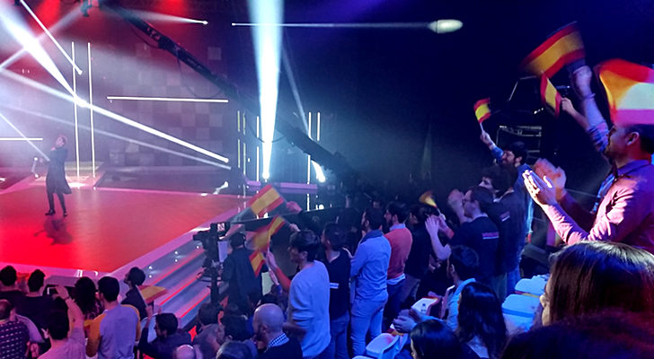 LeKlein ponía al público de 'Objetivo Eurovisión' en pie de forma espontánea
