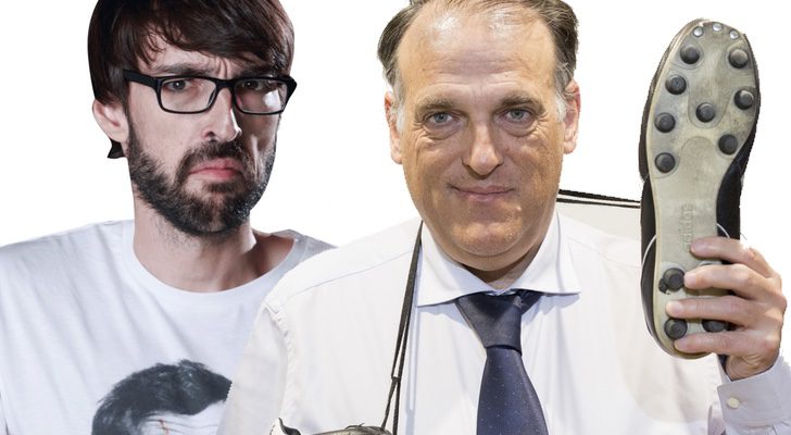 Quique Peinado y Javier Tebas