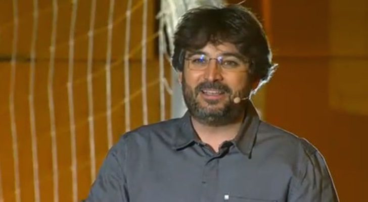 Jordi Évole en el concierto "Volem acollir"