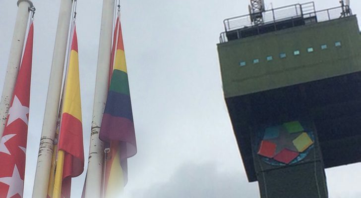 Bandera orgullo LGBTI en Telemadrid