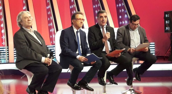 Jordi Hurtado, en la rueda de prensa por el 20º aniversario de 'Saber y ganar'