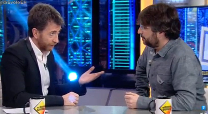 Jordi Évole y Pablo Motos en 'El Hormiguero'