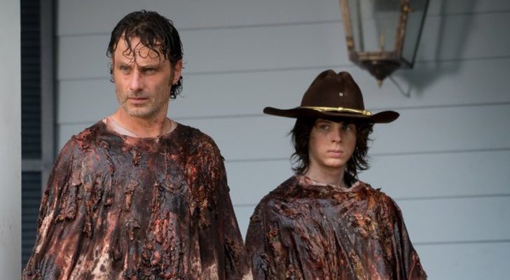 Rick y Carl, protagonista de la ficción