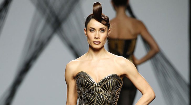 Pilar Rubio luciendo la colección Körsettecture en MBFWM