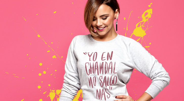Chenoa y su sudadera "Yo en chándal no salgo más"