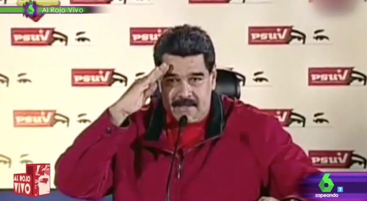 Nicolás Maduro mandando un saludo a 'Zapeando'